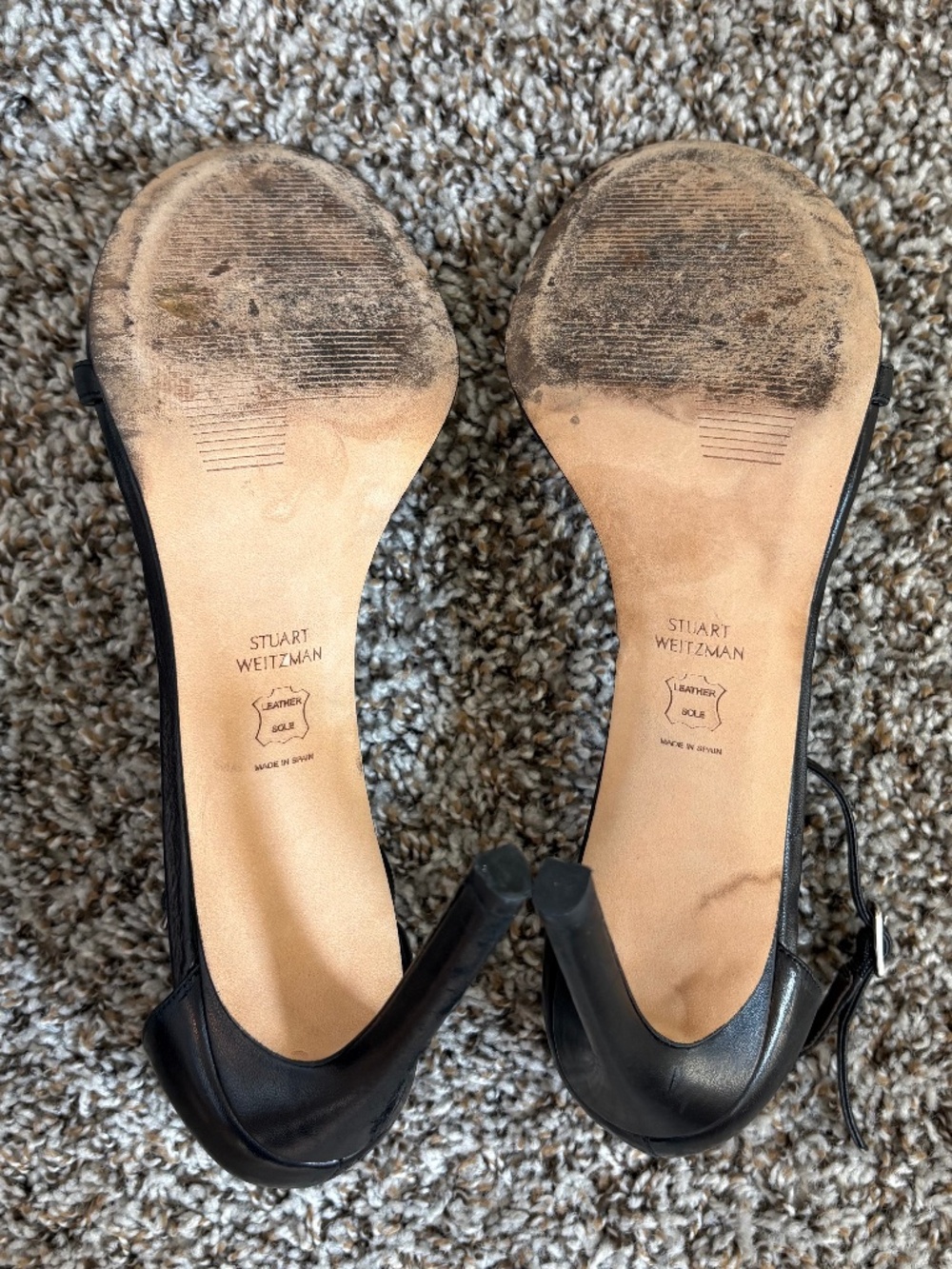 Stuart Weitzman Nudist Stiletto Heels - Size 10.5M - Picture 5 of 9